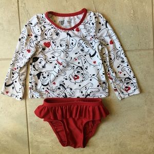 Gap Disney toddler girl rash guard
